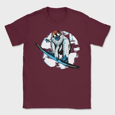 Snowboard Yeti, Tricou Barbati (Unisex)