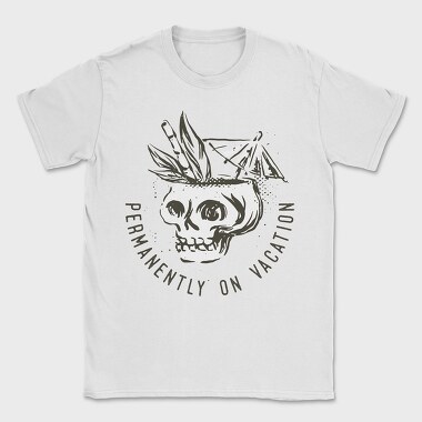 Summer Vacation Skull, Tricou Barbati (Unisex)
