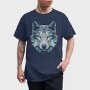 Polygonal White Wolf, Tricou Barbati (Unisex)