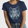 Polygonal White Wolf, Tricou Femei
