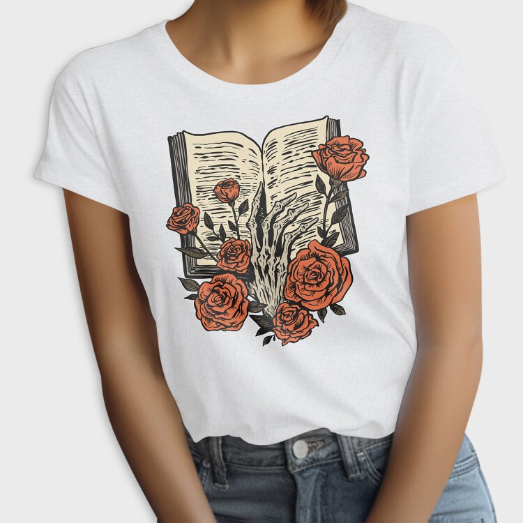 Skeleton Hand Book, Tricou Femei