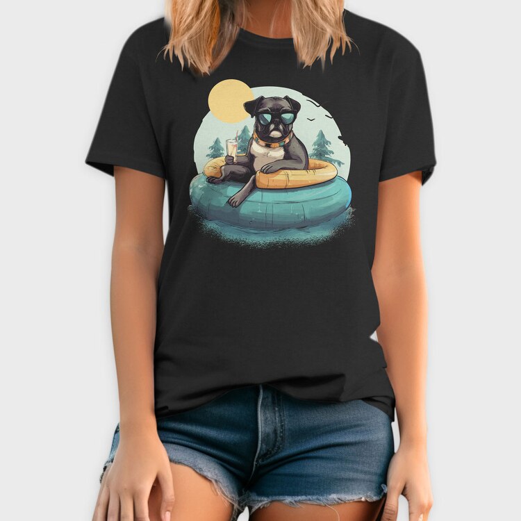 Pool Dog Summer, Tricou Barbati (Unisex)