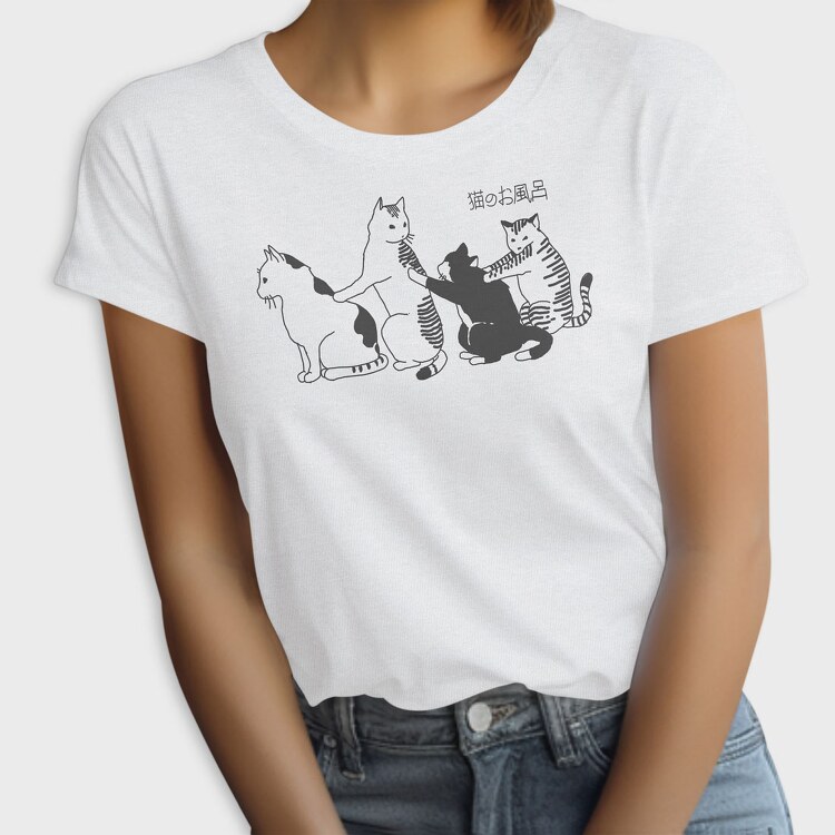 Cats Japanese Bath, Tricou Femei
