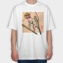 Meerkat Ski Jumping, Tricou Oversize Barbati (Unisex)