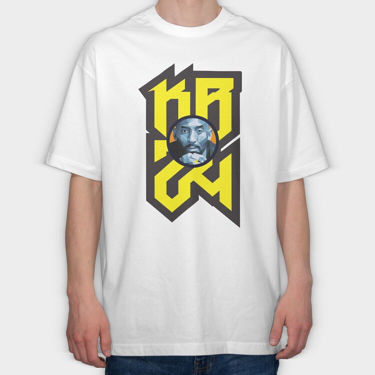 KOBE 24 Logo design 2, Tricou Oversize Barbati (Unisex)