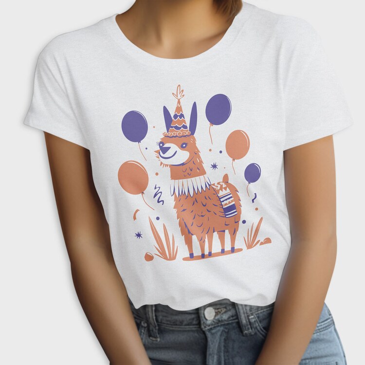 Birthday Llama, Tricou Femei
