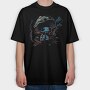 Mushroom Smoking Forest, Tricou Oversize Barbati (Unisex)
