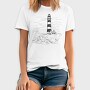 Lighthouse Illustration, Tricou Barbati (Unisex)