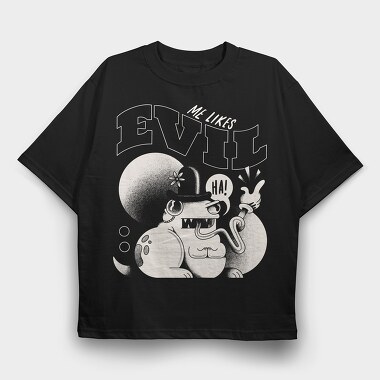 Retro Villains 01, Tricou Oversize Barbati (Unisex)