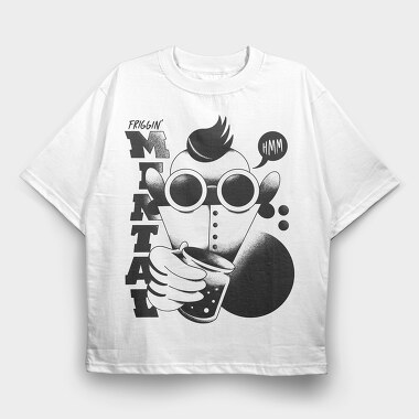 Retro Villains 08, Tricou Oversize Barbati (Unisex)