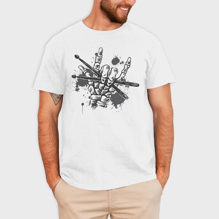 Skeleton Hand Drums, Tricou Barbati (Unisex)