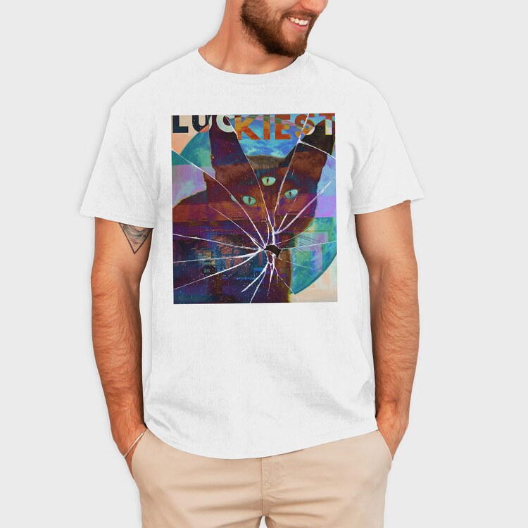 Broken Glass Luckiest, Tricou Barbati (Unisex)