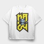 KOBE 24 Logo design 2, Tricou Oversize Barbati (Unisex)