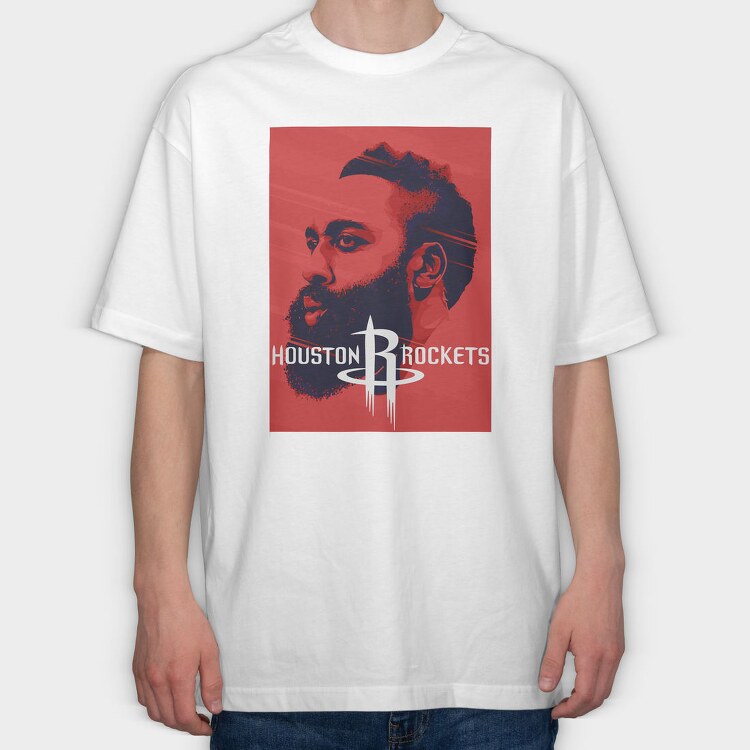 HARDEN Houston, Tricou Oversize Barbati (Unisex)