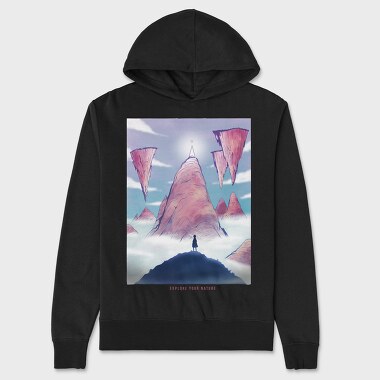 Fantasy Landscape 01, Hanorac Oversize Barbati (Unisex)
