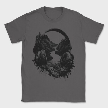 headphone landscape, Tricou Barbati (Unisex)