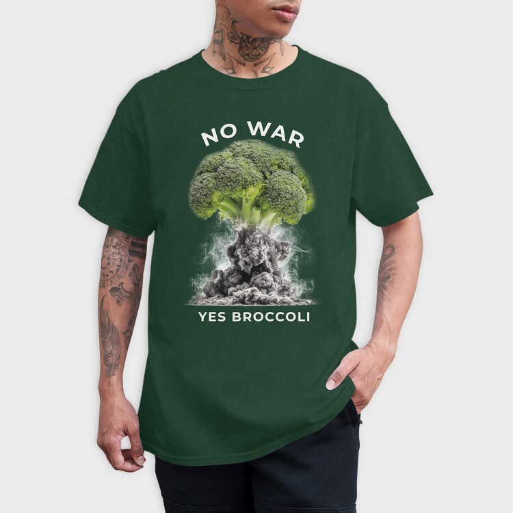 No War Yes Brocoli, Tricou Barbati (Unisex)