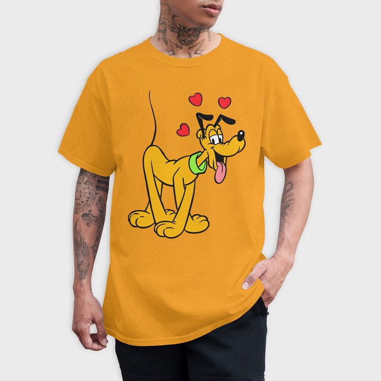 Cartoon Retro Pluto 3, Tricou Barbati (Unisex)