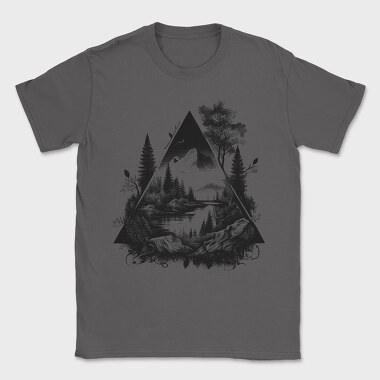 Landscape Triangle, Tricou Barbati (Unisex)