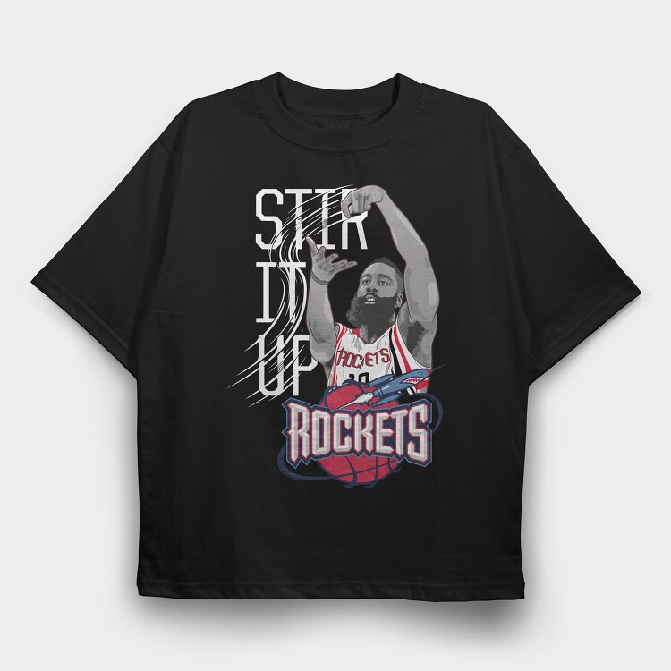 J HARDEN ART2, Tricou Oversize Barbati (Unisex)