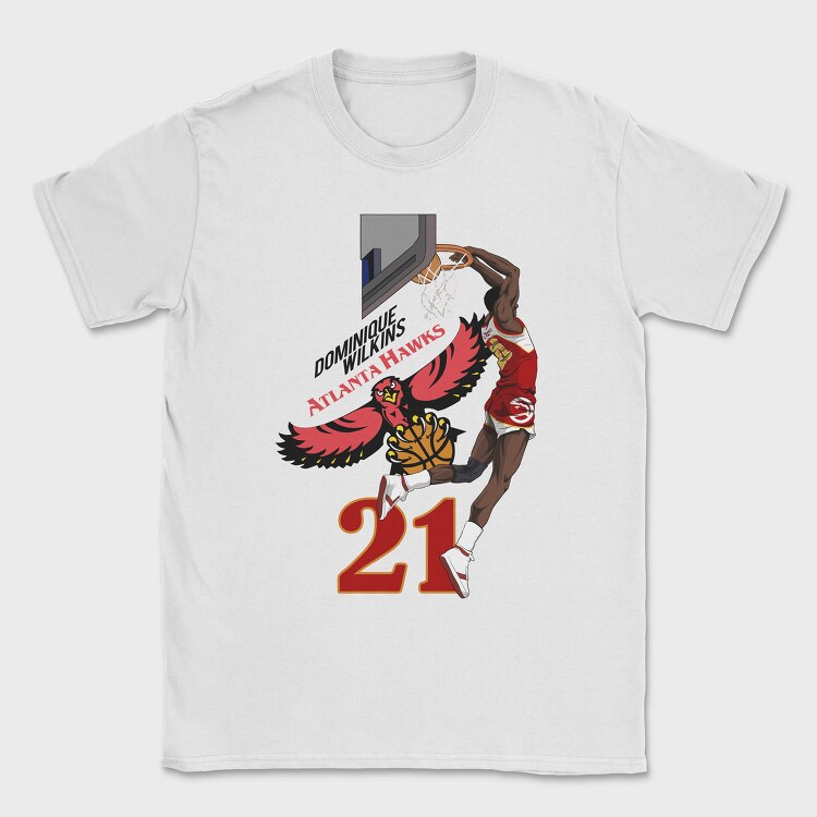 DOMINIQUE WILKINS Dunk1, Tricou Barbati (Unisex)