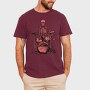 Red Skeleton Drummer, Tricou Barbati (Unisex)