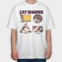 Funny Cat Shapes, Tricou Oversize Barbati (Unisex)