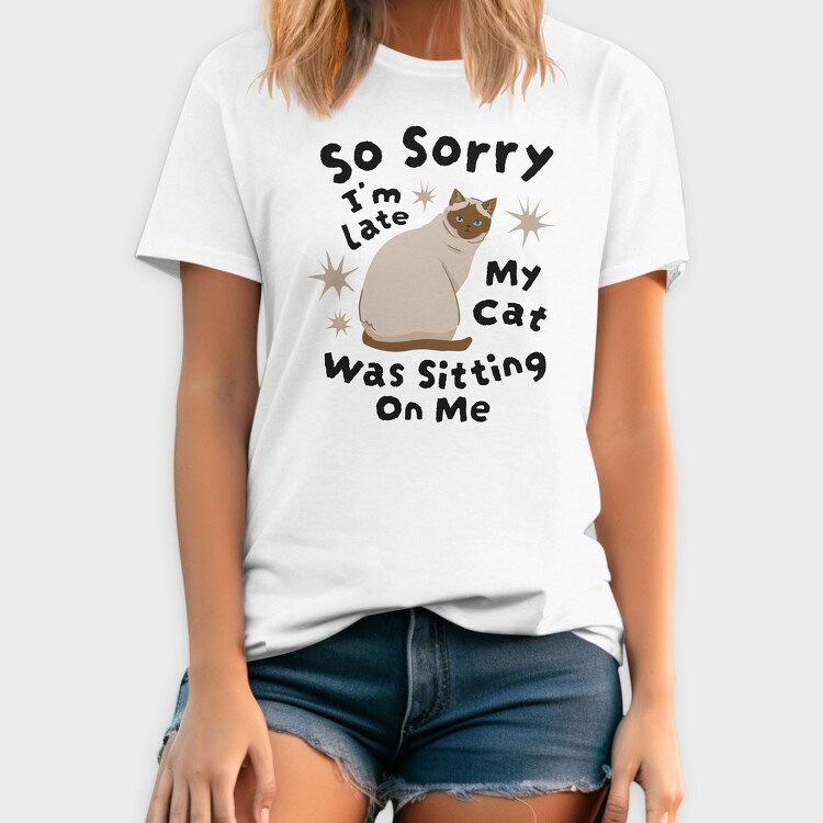 My Cat Was Sitting on Me, Tricou Barbati (Unisex)
