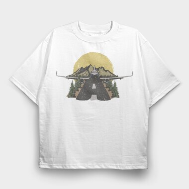 Retro Nature Outdoor 16, Tricou Oversize Barbati (Unisex)