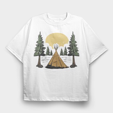 Retro Nature Outdoor 20, Tricou Oversize Barbati (Unisex)