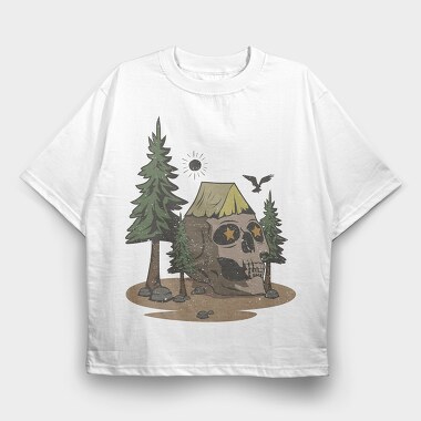 Retro Nature Outdoor 25, Tricou Oversize Barbati (Unisex)