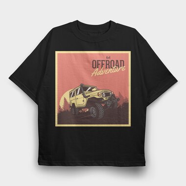 4X4 Offroad Adventure, Tricou Oversize Barbati (Unisex)