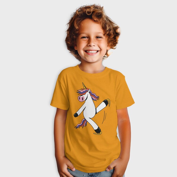 Unicorn Ice Skating, Tricou Copii