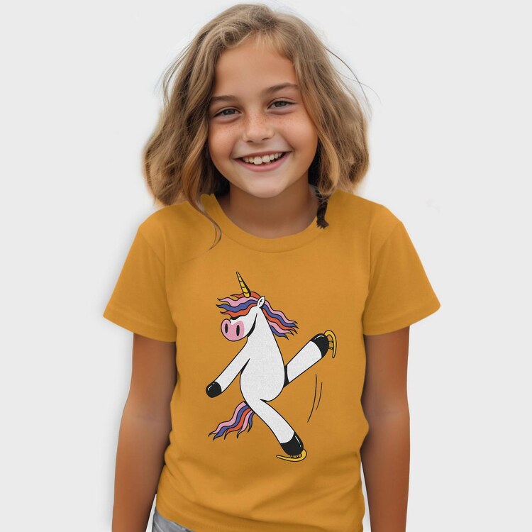 Unicorn Ice Skating, Tricou Copii