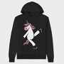 Unicorn Ice Skating, Hanorac Oversize Barbati (Unisex)