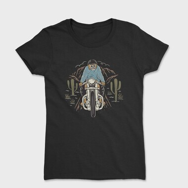 Biker Skeleton Cactus, Tricou Femei