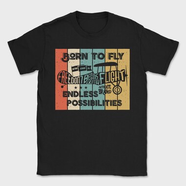 Born to Fly, Tricou Barbati (Unisex)