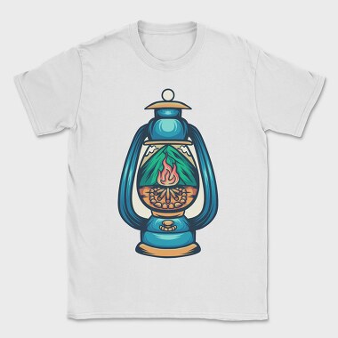 Camping Illustration 3, Tricou Barbati (Unisex)