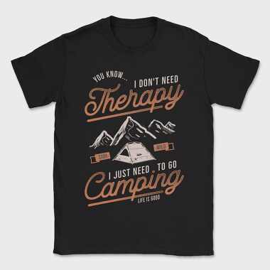 Camping Therapy, Tricou Barbati (Unisex)
