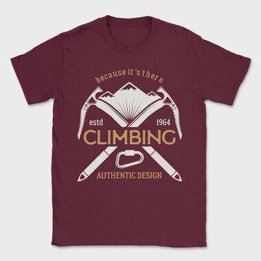 climbing mountain, Tricou Barbati (Unisex)