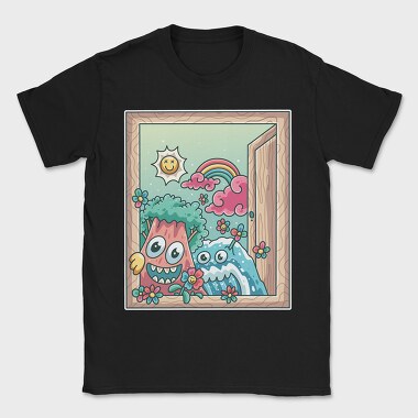 Cute Nature Window, Tricou Barbati (Unisex)