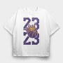 23 KING JAMES, Tricou Oversize Barbati (Unisex)