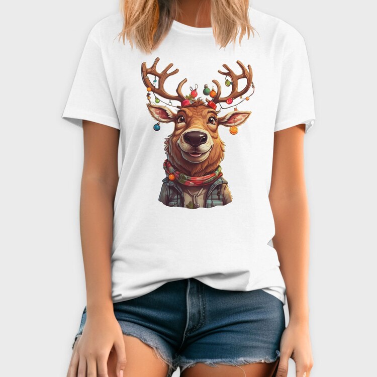 Reindeer Christmas Funny, Tricou Barbati (Unisex)