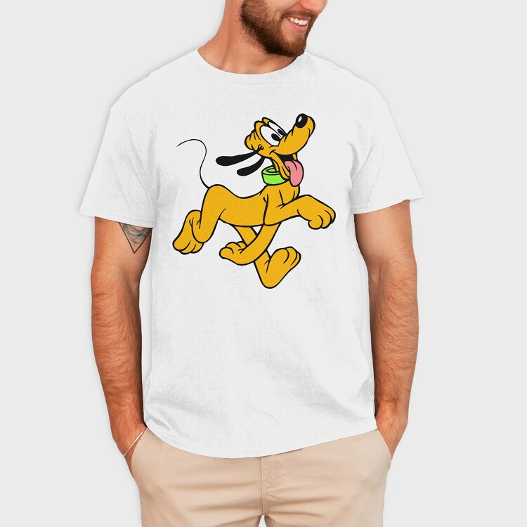Cartoon Retro Pluto 2, Tricou Barbati (Unisex)