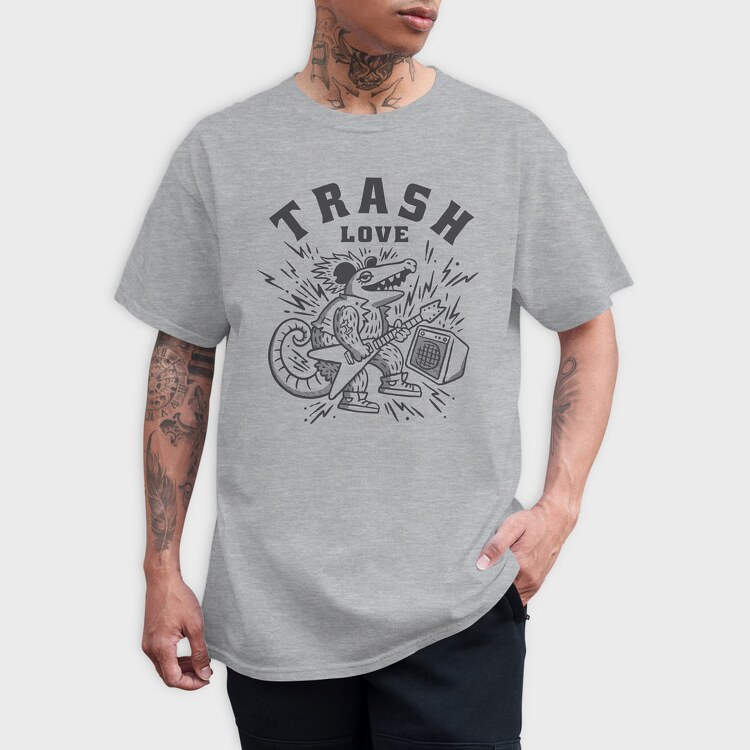 Possum Trash Love, Tricou Barbati (Unisex)