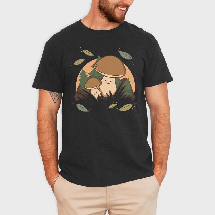 Cute Mushrooms, Tricou Barbati (Unisex)