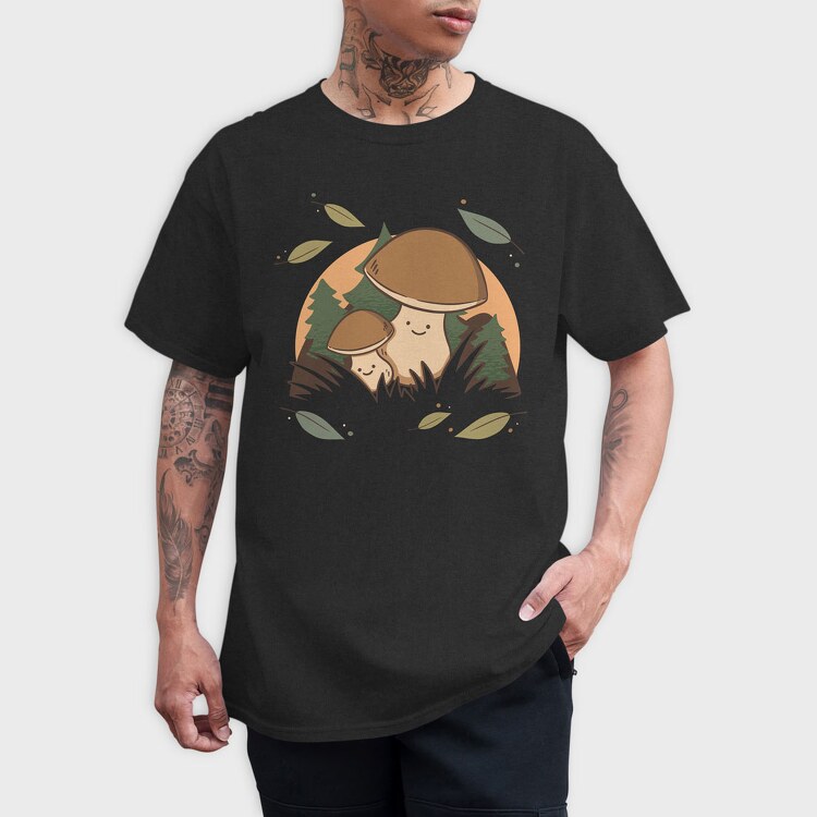 Cute Mushrooms, Tricou Barbati (Unisex)