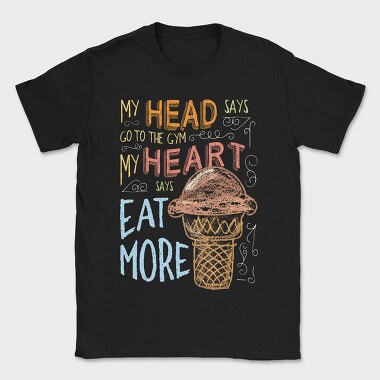My Head Says Go to Gym, Tricou Barbati (Unisex)
