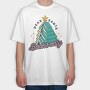 Funny Christmas Books Tree, Tricou Oversize Barbati (Unisex)