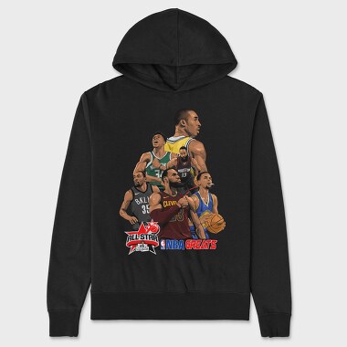 NBA SUPERSTARS, Hanorac Oversize Barbati (Unisex)